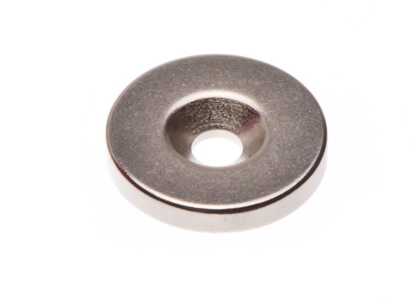 Ringmagnet 20mm mit 90° Senkung