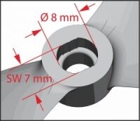 Graupner - Luftschraube RACE-PROP 5,5x5 Zoll rt (1352.5,5X5)