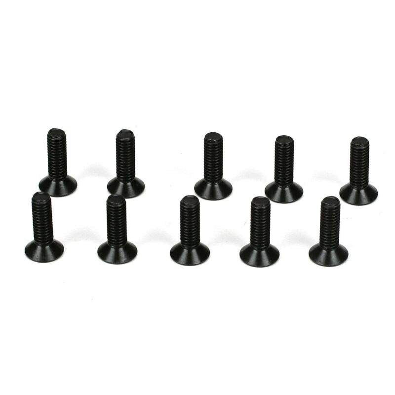 Losi - TLR Flachkopfschrauben/ M3 x 10mm (10) (TLR5962)