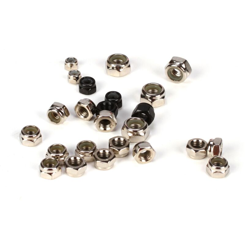 Horizon Hobby - Lock Nut Asst. 3,4,5,6MM (24): 5TT (LOSB6590)