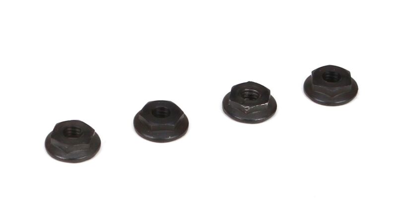 Losi - TLR: Flache Riffelschrauben 4mm (4) (TLR236001)