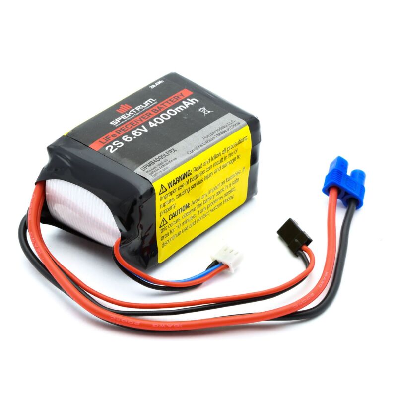 Spektrum 4000mAh 2S 6,6V Li-Fe Empfängerakku (SPMB4000LFRX)