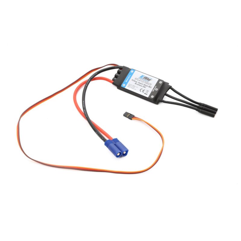 E-flite 70-Amp, getakteter BEC Brushless Regler mit EC5 Stecker (EFLA1070EC5)