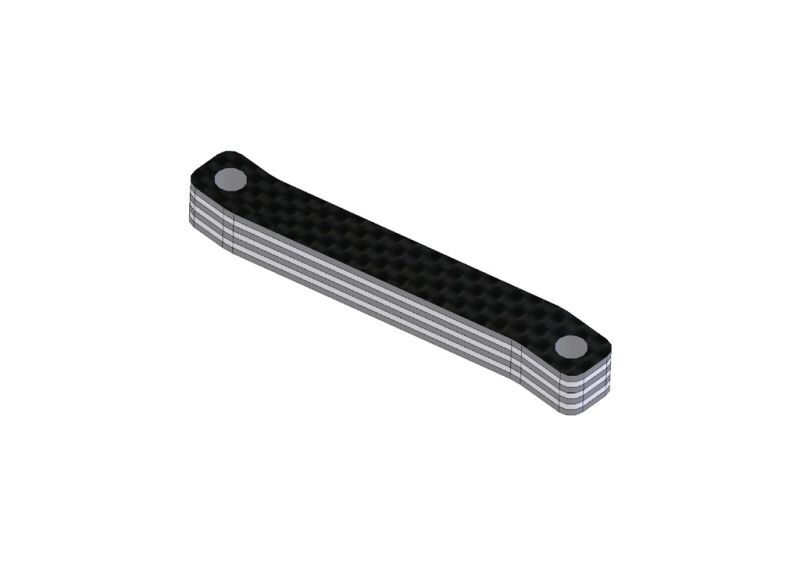 KM - 5mm Karbon Hintere Versteifungsstrebe (HK105)