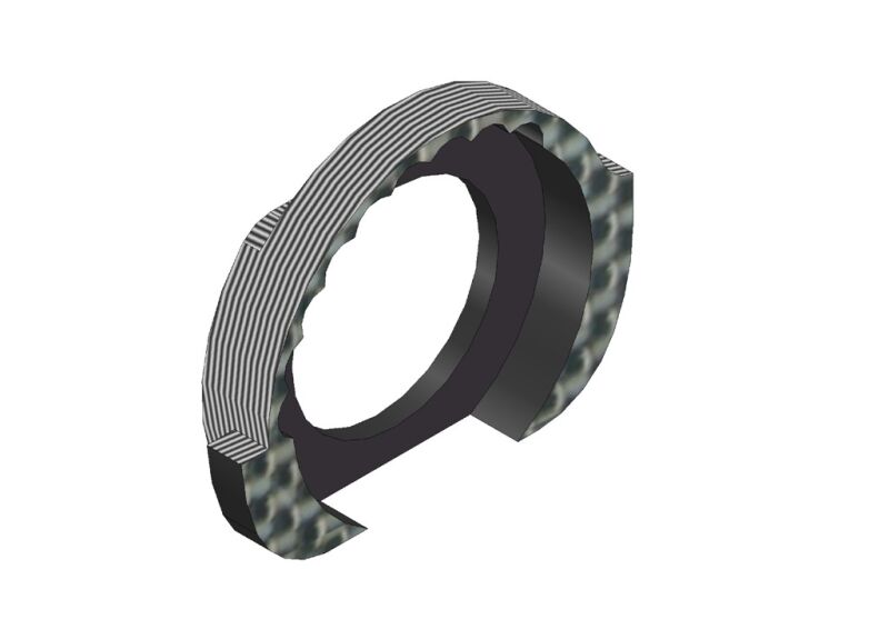 KM - 4mm Hintere Karbon Riemenspannungs Hub Halter rechts (HK110R)