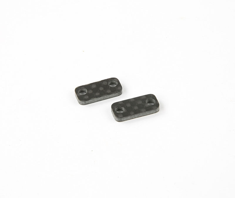 KM - 2mm Karbon Servo Saver Ackermann Platten (2 Stk.) (HK112)