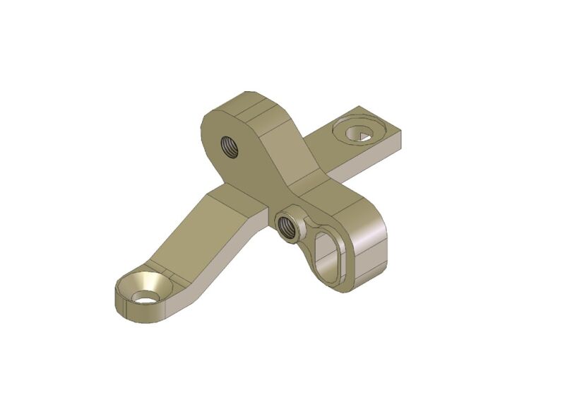 KM - Aluminium vordere obere Bulk Head links (HK400L)