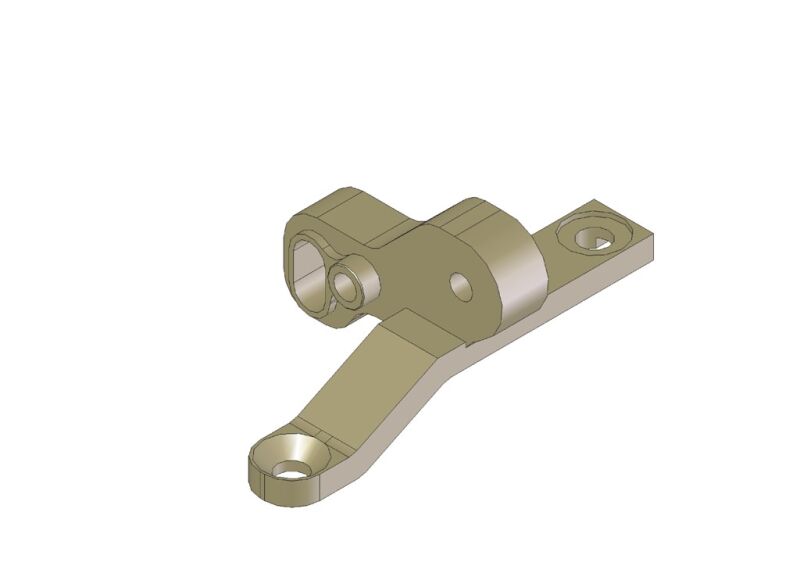 KM - Aluminium vordere obere Bulk Head rechts (HK400R)