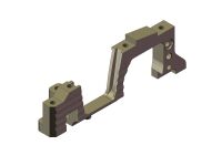 KM - Aluminium vordere untere Bulk Head links (HK401L)