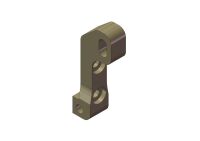 KM - Aluminium vorderer oberer Schwingen Halter links...
