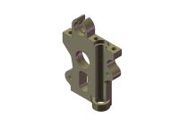 KM - Aluminium 2-gang Wellenhalter rechts (HK410R)