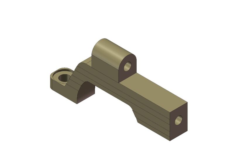 KM - Aluminium Hinterer oberer Getriebekasten links (HK411L)