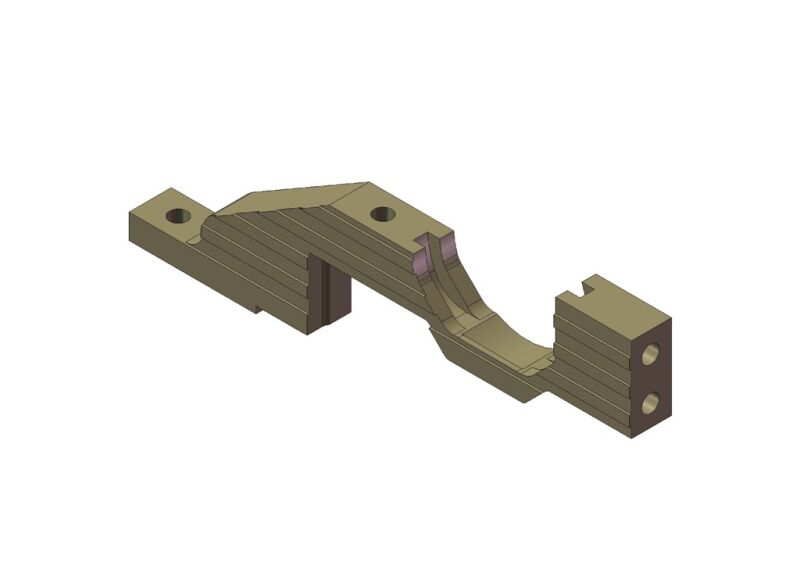 KM - Aluminium Hinterer unterer Getriebekasten links (HK412L)