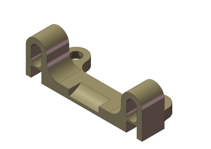 KM - Aluminium Hintere untere Schwingen Halterung, (HK413)
