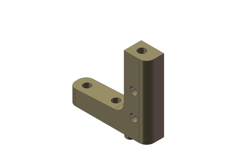 KM - Aluminium Radio Plattenhalterung links (HK450L)