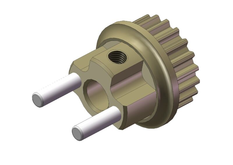 KM - Aluminium Brems Riemenrad 20T (HK460-20T)