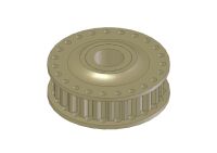 KM - Aluminium Riemenrad 23T (HK460-23T)