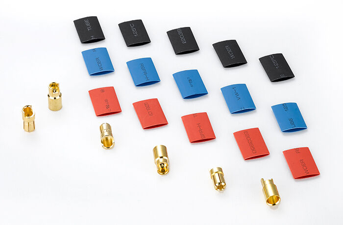 Goldkontakt Stecker & Buchsen Set 6,0mm (3 Paar)