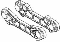 MCD - Front Wishbone Holder Set 10 Deg. (Opt.) (M300202P)