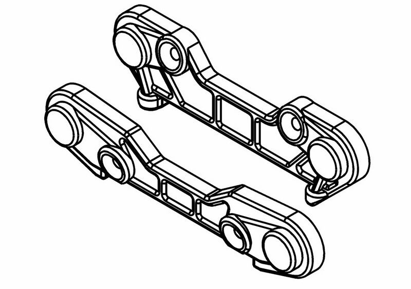 MCD - Rear Wishbone Holder Set 3T 3S (M300301P)