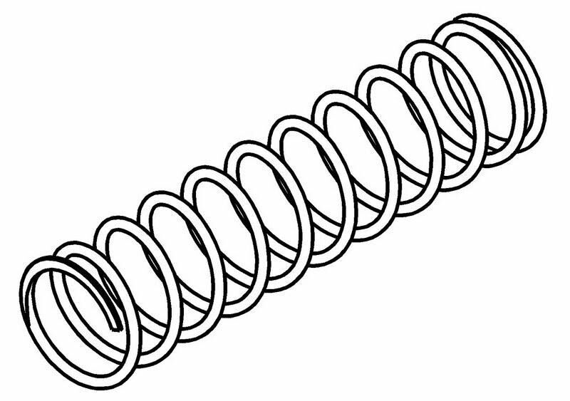 MCD - Rear Shock Absorber Spring C=8.5kg/75mm (Opt.) (M321104S)