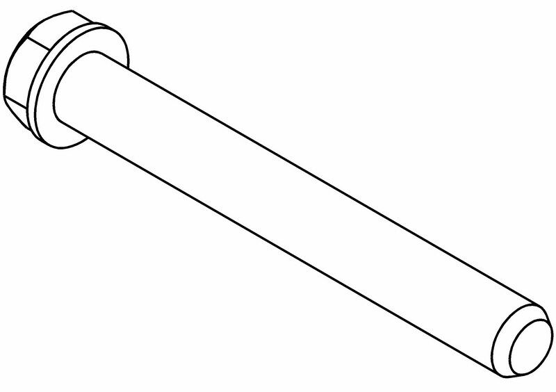 MCD - Shock Lower Screw Left Thread (M340901S)