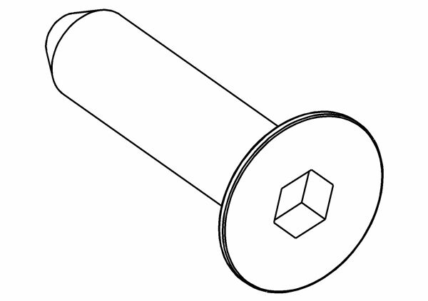 MCD - CS Hex Screw M6x25 mm (M635401S)