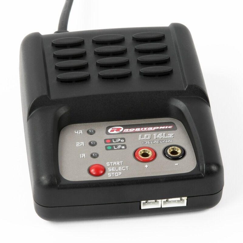 Robitronic - Ladegerät LD14Lz 1-3S LiPo / LiFePo 1-4A AC (R01009)