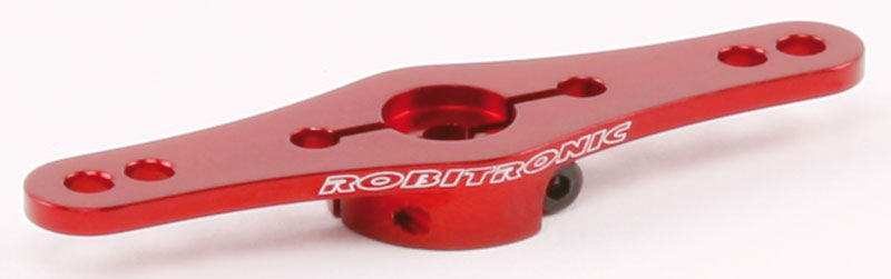 Robitronic - Aluminium Servo Doppel Arm 23Z (1-Ebene) Rot (R17017R)