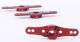 Robitronic - Aluminium Servo Doppel Arm 24Z (1-Ebene) Rot (R17018R)