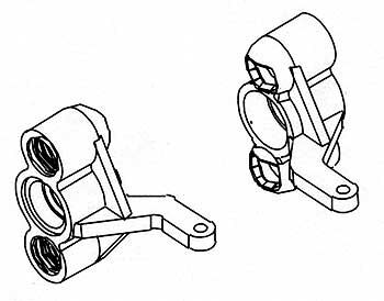 Robitronic - Vordere Lenkhebel L/R ETC,NTC (R30008)