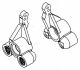 Robitronic - Hintere Radträger L/R ETC,NTC (R30009)
