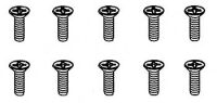 Robitronic - 2x8mm Senkkopfschraube für Plastik (10...