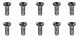 Robitronic - 2x8mm Senkkopfschraube für Plastik (10 Stk) (R30090)