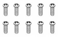 Robitronic - 2.6x6mm Rundkopfschraube für Plastik...
