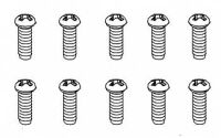 Robitronic - 3x10mm Rundkopfschraube für Plastik (10...