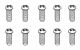 Robitronic - 3x10mm Rundkopfschraube für Plastik (10 Stk) (R30099)