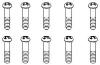 Robitronic - M3x15mm Rundkopfschraube (10 Stk) (R30105)