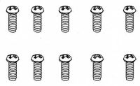 Robitronic - 2x8mm Rundkopfschraube für Plastik (10...