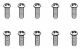Robitronic - 2x8mm Rundkopfschraube für Plastik (10 Stk) (R30106)