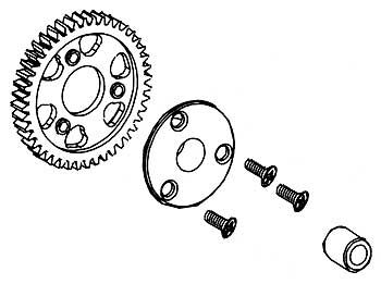 Robitronic - 2-Gang Hauptzahnrad Set 44Z (1.Gang) (R30126)