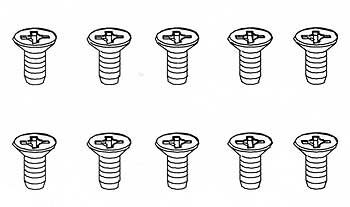 Robitronic - 3x6mm Senkkopfschraube für Plastik (10 Stk) (R30182)
