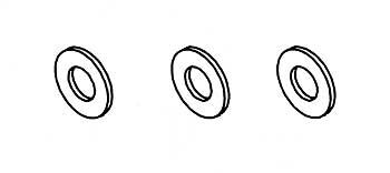 Robitronic - 6x3x1mm Beilagscheibe (3 Stk) (R30190)