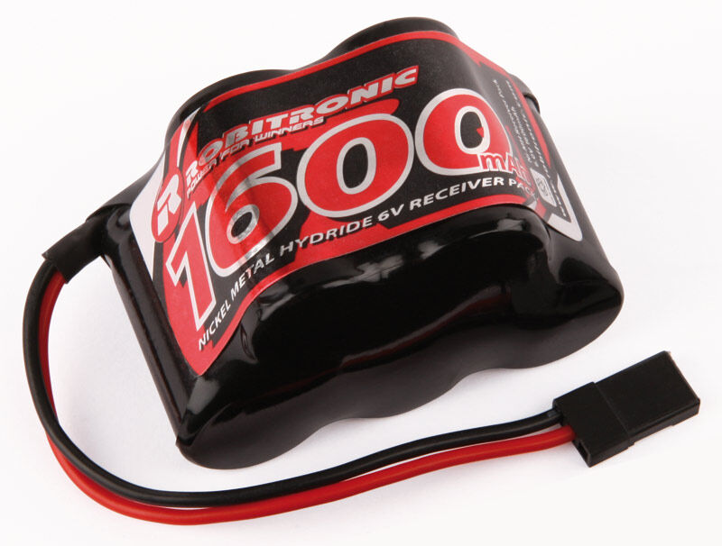 Robitronic - NiMH 1600mAh, 3+2 Zellen 2/3 A, Empfänger Akku (RX161)