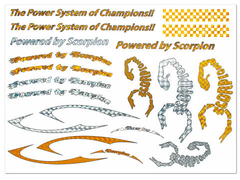 Scorpion Water Slide Decal 002 (A4 Size) (SP-TM008)