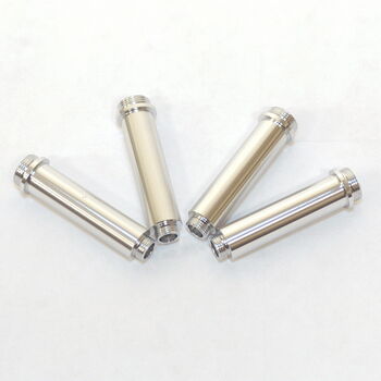 STRC - Gefräste Dämpfergehäuse Alu für AX10 Dämpfer (4 Stk.) Silber (STA30122S)