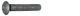 Take Off - M3 Rundkopfschraube Stahl schwarz 16mm (TS908H)