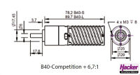 Hacker Motor B40-8L Comp + 6,7:1 (10090904)
