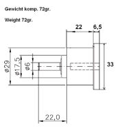 Hacker Motor Planetengetriebe 3,7:1 mit GF-Lager Flansch...