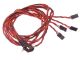 Kabelsatz SUB-D Stecker für 4 Servos - Ende JR Buchse - 70cm